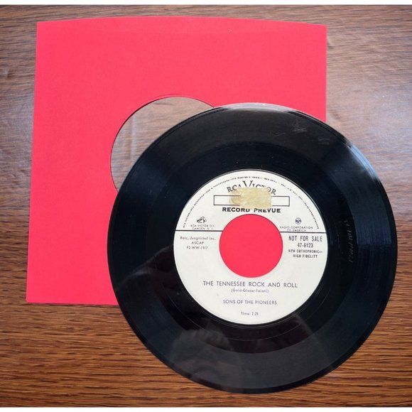 Sons of the Pioneers Tennessee Rock and Roll / Three of Us 45 Country Promo - Picture 3 of 4